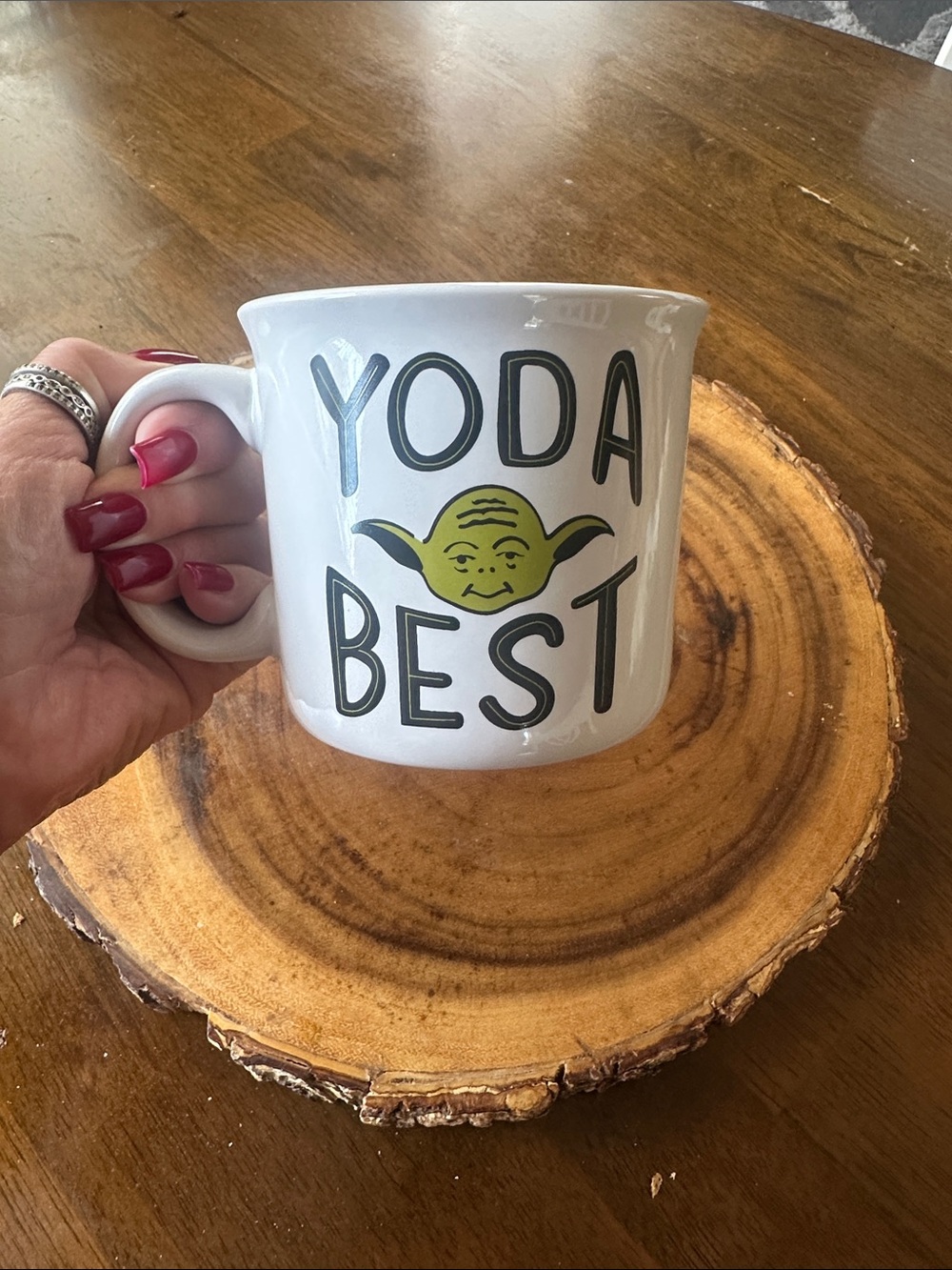 Yoda Best White Ceramic Mug